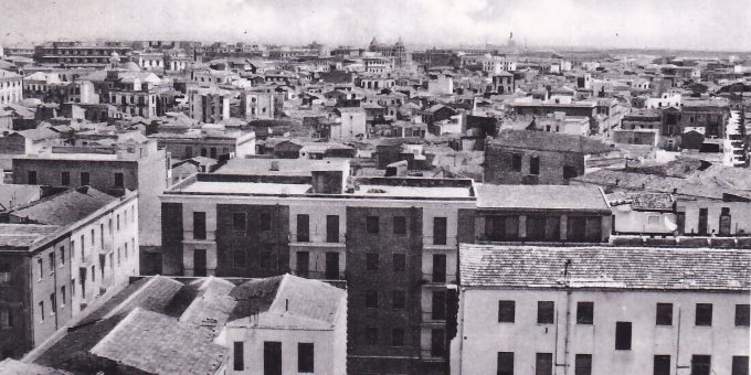 Una rara immagine della ricostruzione di Foggia